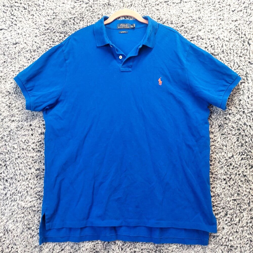 Polo Ralph Lauren Lot3 Shirt Men 2XLarge Blue/Green/Purple Custom Fit Casual - Picture 2 of 10
